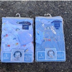 2-2 packs gerber tagless onesies long sleeve newborn
Car print
